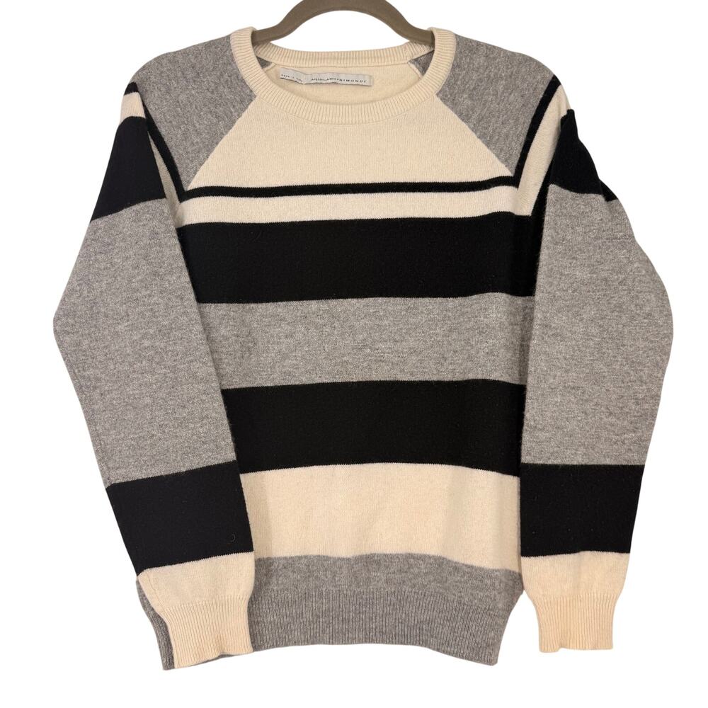 Aquilano Rimondi Colorblock Sweater Wool Cashmere Silk Blend Italy Sz 40 / US 4